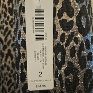 Chico's Leopard print top NWT
